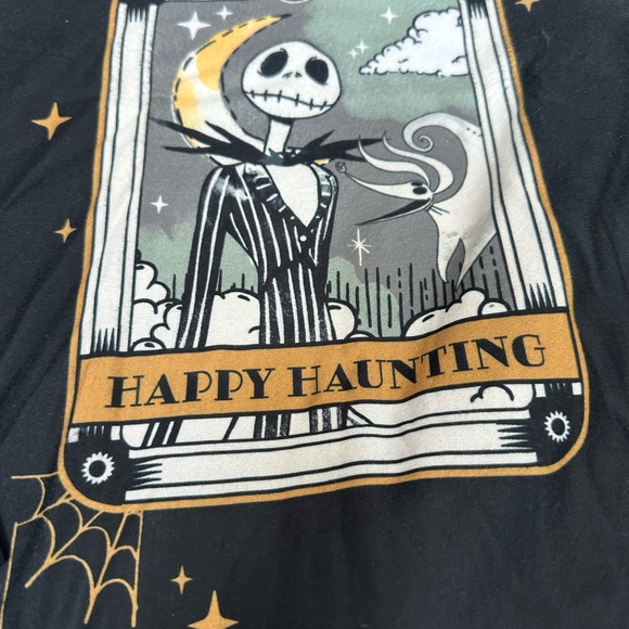 NEW Women’s Adult M Medium Pajama Set Jack Skellington Halloween 2 Piece - Picture 3 of 5